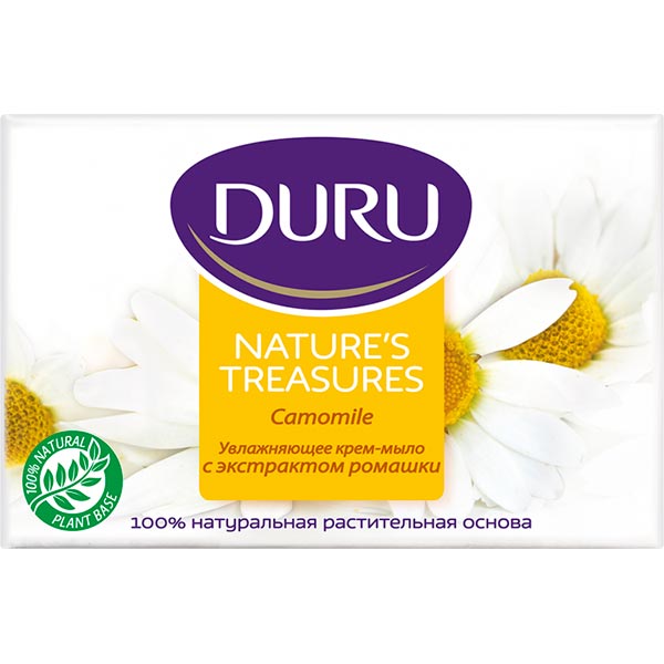 Крем-мыло Duru Nature’s Treasures с экстрактом ромашки 90 г