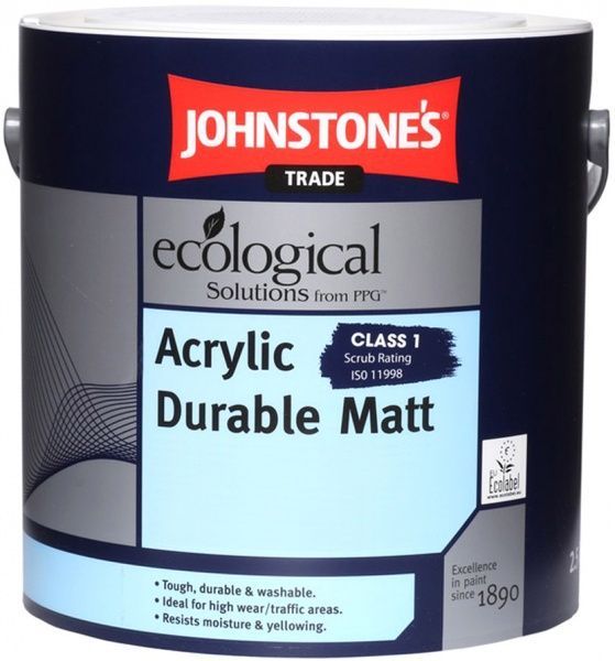 Краска Johnstone's Acrylic Durable Matt белый 10л
