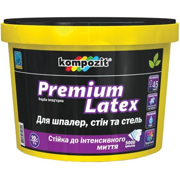 Фарба Kompozit Premium Latex A 9 л