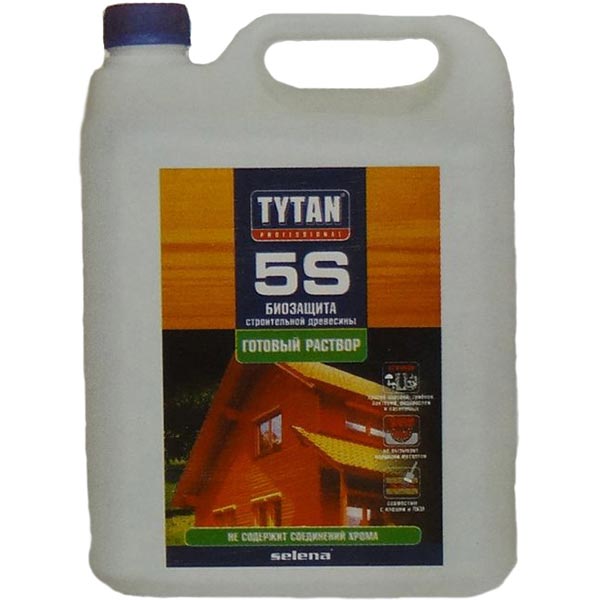 Пропитка (антисептик) Tytan 5S 1:9 зеленый 5 кг