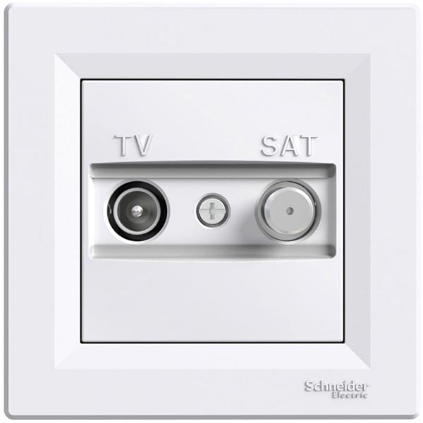 Розетка TV+SAT кінцева Schneider Electric Asfora білий