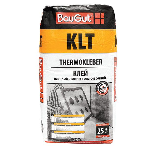 Клей для теплоизоляции BauGut KLT 25 кг