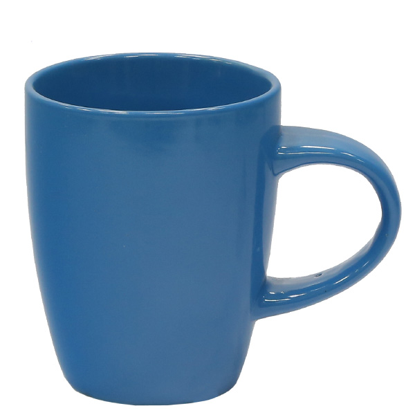 Чашка керамическая 330 мл голубая