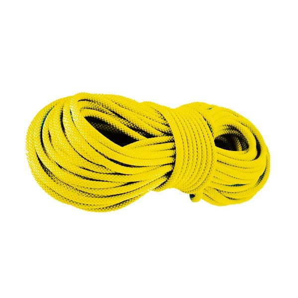 Веревка вязаная 4 мм желтая