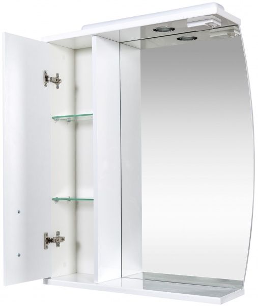 Зеркало со шкафчиком Aqua Rodos Decor 65 шкафчик слева 