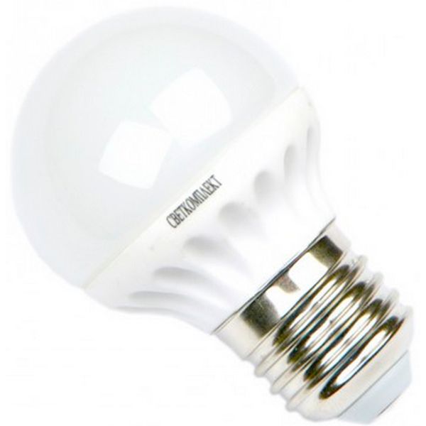 Лампа LED Світлокомплект G50 6 Вт E27 3000K тепле світло