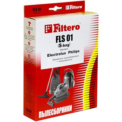 Мішок паперовий для пилосмока Filtero FLS 01 економ 4 шт