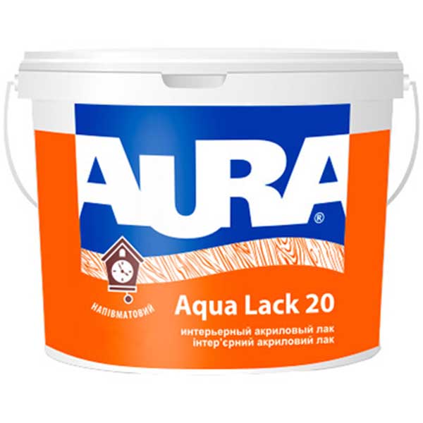 Лак інтер'єрний Aqua Lack 20 Aura® напівмат 10 л