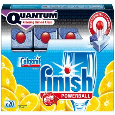 Засіб для посудомийних машин Finish Quantum Lemon 20 шт