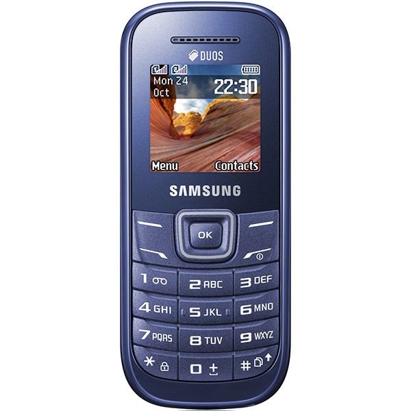 Телефон мобільний Samsung E1202 indigo blue