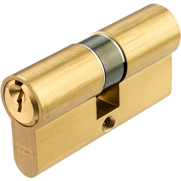 Цилиндр Abus E50 30x30 ключ-ключ 60 мм матовая латунь