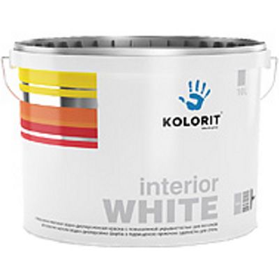 Краска Kolorit Interior White 10 л