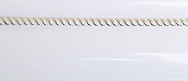 Карниз Талсистем 801047 с одним молдингом двойной укомплектованный 250 см белый 