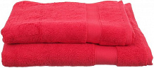 Полотенце махровое с бордюром 50x90 см красный La Nuit 