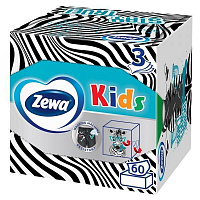 Серветки космет. Zewa Zoo Box, 3ш, 60шт.