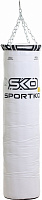 Боксерский мешок SPORTKO 150x35 см 65 кг белый
