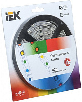 Лента светодиодная IEK LSR-5050RGB60 14.4 Вт IP20 12 В разноцветный (RGB) 