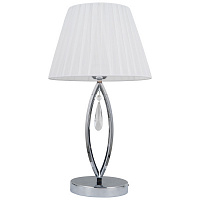 Настільна лампа декоративна Victoria Lighting 1x40 Вт E27 хром/білий Chanel/TL1 