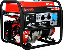 Электрогенераторная установка A-iPower A7500 7 кВт / 7,5 кВт 230 В бензин