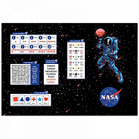 Подкладка настольная NASA 42,5x29 см черная NS22-207 KITE