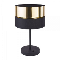 Настольная лампа декоративная TK Lighting Hilton 1x60 Вт E27 черный/золото 5467 