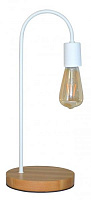 Настільна лампа Геотон А084-1Н 1x60 Вт E27 білий/дерево 48856