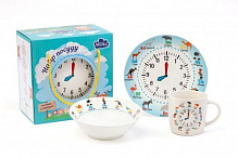 Набор детской посуды Amusing Clock 3 предмета M0690-KS-2006 Milika