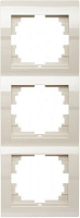Рамка трехместная Lezard DERIY вертикальная кремовый 702-0300-153