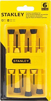 Набір викруток Stanley прецизійні Instrument набір 6 шт. 1,4 мм cтандарт×130 мм 0-66-052