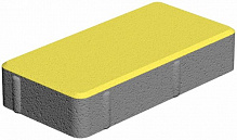Тротуарная плитка Золотой Мандарин Кирпич желтый 200х100х40 мм
