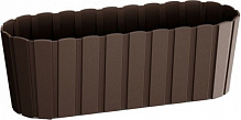 Ящик балконный Prosperplast Boardee Case прямоугольный 7.9л (25685-222) коричневый 