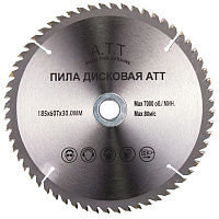 Пильный диск A.T.T.  185x30x1.7 Z60