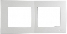 Рамка двухместная Mono Monte горизонтальная белый 105-010000-161
