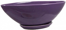 Горшок керамический Резон Лодочка овальный 1,5 л фиолетовый (Р055) 