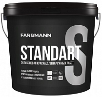 Фарба фасадна латексна силіконова Farbmann Standart S, база LС мат 4,5л 