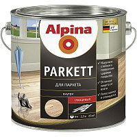 Лак Alpina Parkett SM шелковисто-матовый 0.75 л
