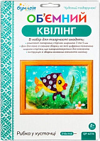 Набор для квиллинга Рыбка в платочке 8 цветов QP-6276 Бумагия 