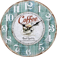 Часы настенные Coffe blue 33,8 см