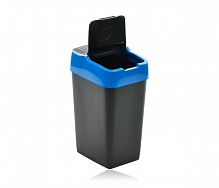 Бак для мусора с крышкой Heidrun Push & Up 18 л синий