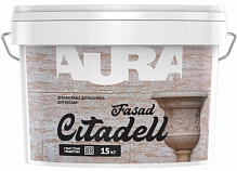 Декоративна штукатурка моделювальна Aura® Citadell Fasad 15 кг 10 л білий