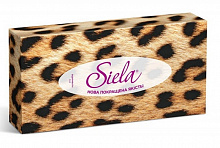 Серветки паперові у коробці SIELA косметичні LEO 80 шт.
