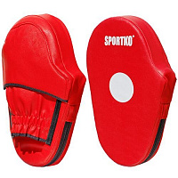 Лапы боксерские SPORTKO 4001-Red 18x30 см красный 
