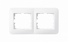 Рамка двухместная Hausmark Luno горизонтальная белый 709-0200-147