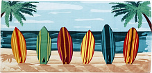 Рушник пляжний Surfboards 71x147 см різнокольоровий Luna 