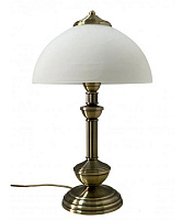 Настільна лампа декоративна Геотон ННБ 01-2х60-320 Інеса-353/2 2x60 Вт E27 антична бронза 46213