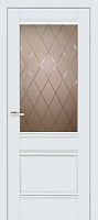 Дверне полотно ОМіС Валенсія 1.1. ЗС+КМ 800 мм білий silk matt 