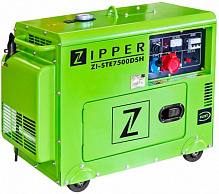 Генератор дизельний Zipper 5,9 кВт/ 6,5 кВт 380 В ZI-STE7500DSH
