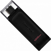 Флеш-память USB Kingston DT70 TYPE-C 128 ГБ USB 3.2 black (DT70/128GB) 