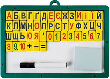 Доска магнитная Economix с набором цифр, знаков и букв E81212 