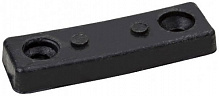Меблева ніжка DC 481 пластик под 2 саморезы 5х15х50 мм черная 10 шт 